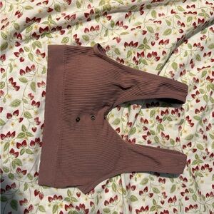 Lucky Brand Brown Ribbed Bra Intimates